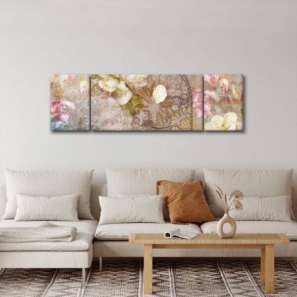 Obraz - Květinový ornament (170x50 cm)