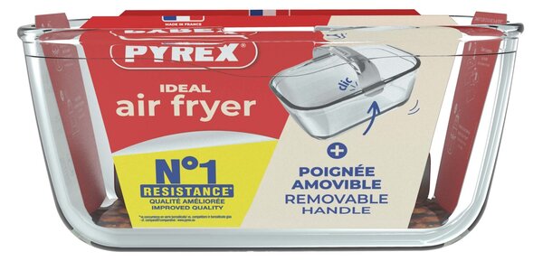 Skleněná mísa do horkovzdušné fritézy PYREX 20x14cm/1,5l., borosilikát