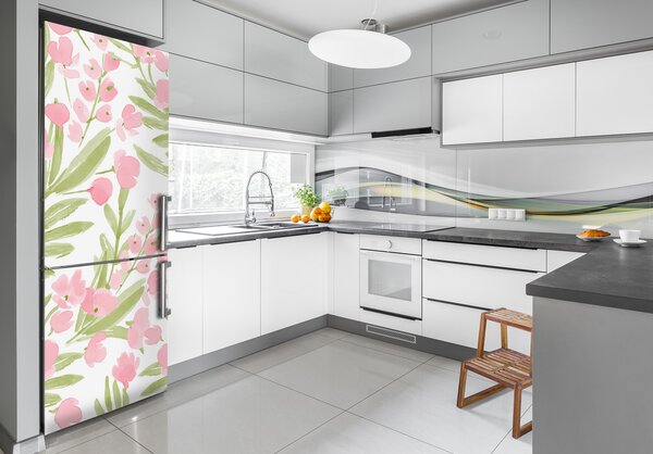 Samolepící nálepka na ledničku Růžové květiny FridgeStick-70x190-f-118543536