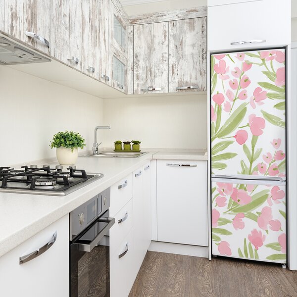 Samolepící nálepka na ledničku Růžové květiny FridgeStick-70x190-f-118543536