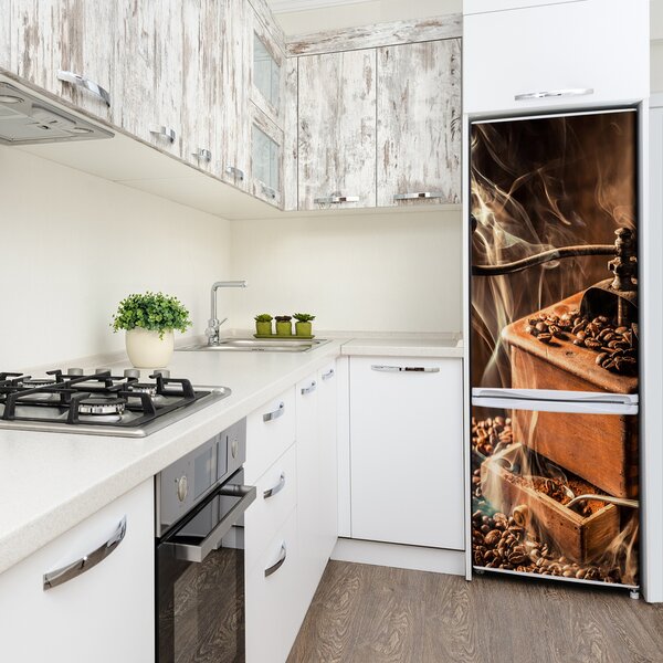 Nálepka na ledničku samolepící Zrnka kávy FridgeStick-70x190-f-118694149