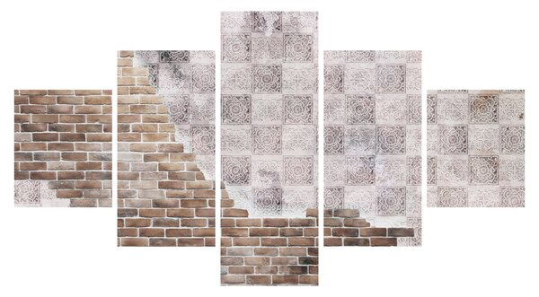 Obraz - Cihlová zeď (125x70 cm)