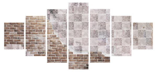 Obraz - Cihlová zeď (210x100 cm)