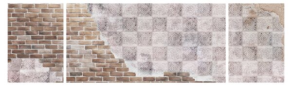 Obraz - Cihlová zeď (170x50 cm)