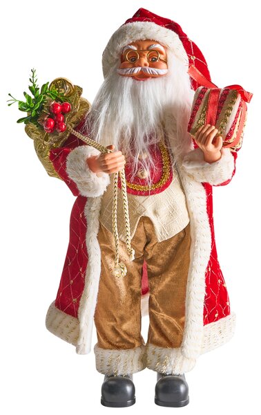 Vánoční dekorace RAMVATN Santa Claus 44 cm Červená