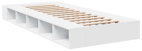 Rám postele bílý 75 x 190 cm kompozitní dřevo 3280531