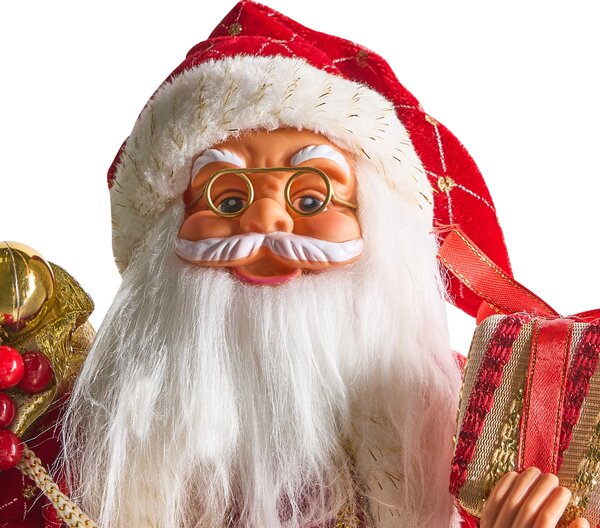 Vánoční dekorace RAMVATN Santa Claus 44 cm Červená