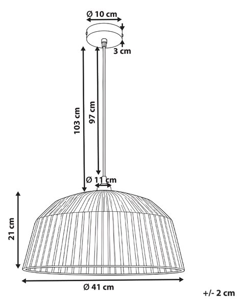 Závěsná lampa UMBA Proutí Přírodní