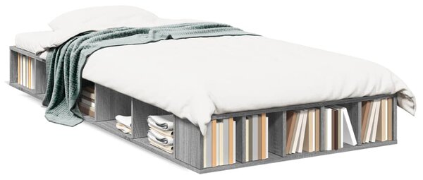 Rám postele šedý sonoma 75 x 190 cm kompozitní dřevo 3280536
