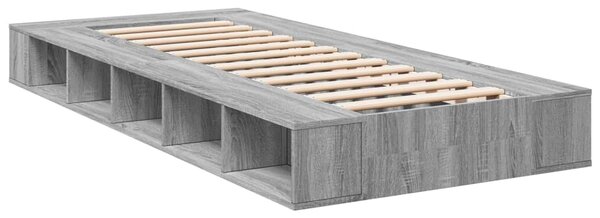 Rám postele šedý sonoma 75 x 190 cm kompozitní dřevo 3280536