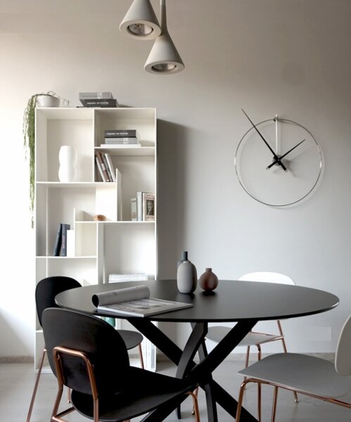 Designové nástěnné hodiny Nomon New Anda L black 100cm