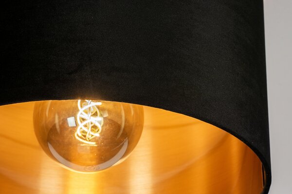 Stropní designové svítidlo Wildmore Black and Gold 40 (LMD)