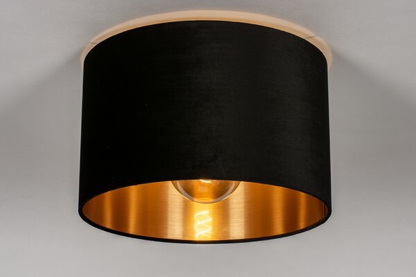 Stropní designové svítidlo Wildmore Black and Gold 40 (LMD)