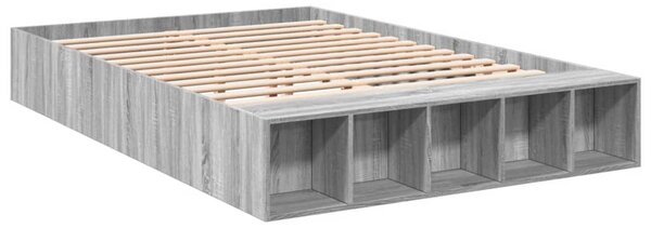 Rám postele šedý sonoma 150 x 200 cm kompozitní dřevo 3280564