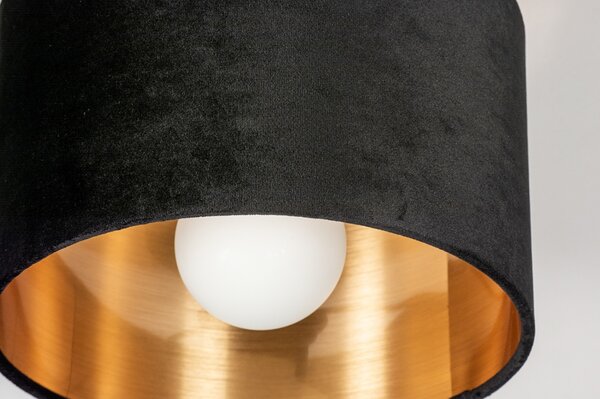 Stropní designové svítidlo Wildmore Black and Gold 25 (LMD)