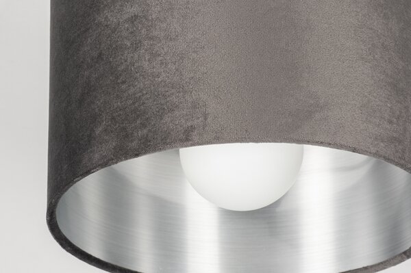 Stropní designové svítidlo Wildmore Grey and Silver 25 (LMD)
