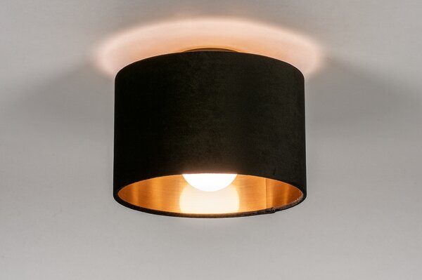 Stropní designové svítidlo Wildmore Black and Gold 25 (LMD)