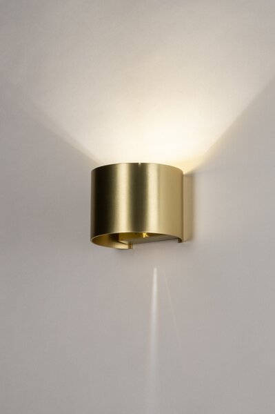 Nástěnné LED svítidlo do obýváku Frontal X Gold (LMD)