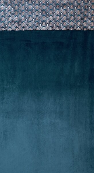 ZATEMŇOVACÍ ZÁVĚS NA KROUŽCÍCH ELEN 140X250 CM MODRÁ