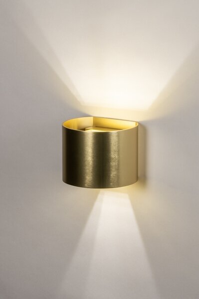 Nástěnné LED svítidlo do obýváku Frontal X Gold (LMD)