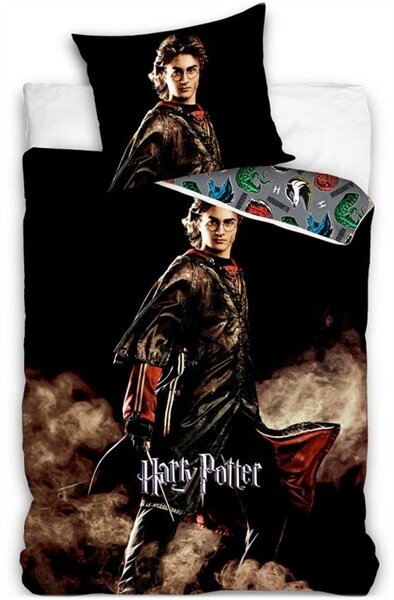 Bavlněné ložní povlečení Harry Potter – motiv Ohnivá zkouška - 100% bavlna Renforcé - 70x90 cm + 140x200 cm