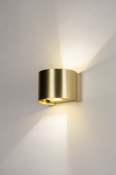 Nástěnné LED svítidlo do obýváku Frontal X Gold (LMD)