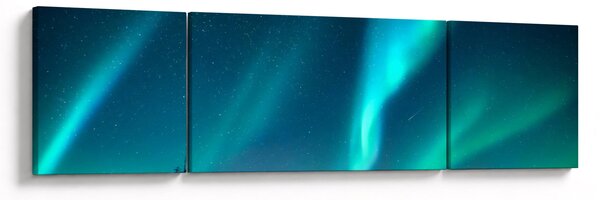 Obraz - Polarní záře (170x50 cm)