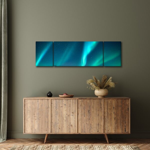 Obraz - Polarní záře (170x50 cm)