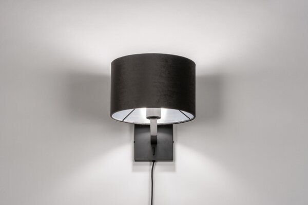 Nástěnné svítidlo Wildmore Grey and Silver (LMD)