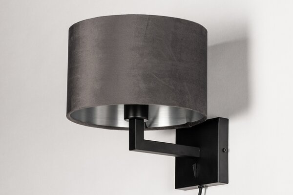Nástěnné svítidlo Wildmore Grey and Silver (LMD)