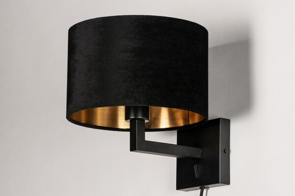 Nástěnné svítidlo Wildmore Black and Gold (LMD)