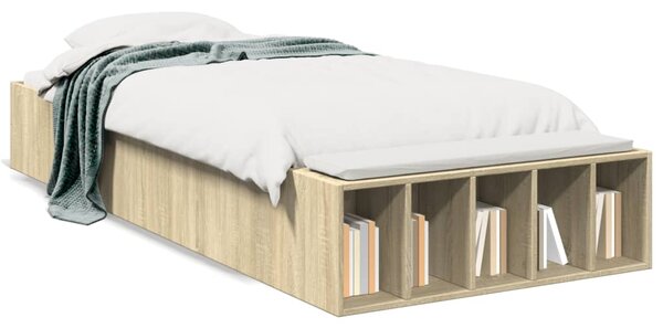 Rám postele dub sonoma 75 x 190 cm kompozitní dřevo 3280624