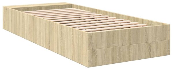 Rám postele dub sonoma 75 x 190 cm kompozitní dřevo 3280624