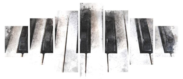 Obraz - Piano, aquarel (210x100 cm)