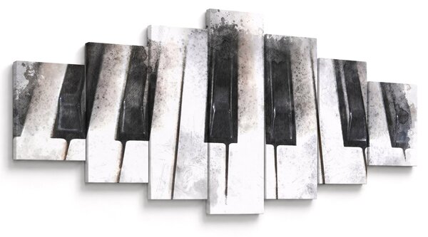 Obraz - Piano, aquarel (210x100 cm)