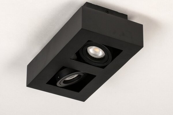 Stropní stmívatelné LED svítidlo do kuchyně Rivolli Black 2 (LMD)