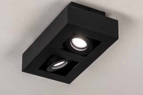 Stropní stmívatelné LED svítidlo do kuchyně Rivolli Black 2 (LMD)