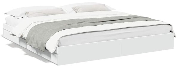 Rám postele se zásuvkami bílý 180 x 200 cm kompozitní dřevo 3280636