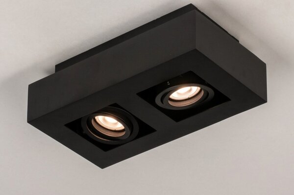 Stropní stmívatelné LED svítidlo do kuchyně Rivolli Black 2 (LMD)