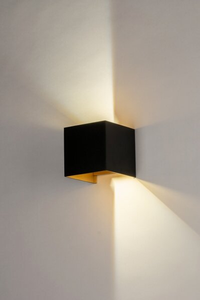 Nástěnné venkovní LED svítidlo Outdoor Grace Black and Gold (LMD)