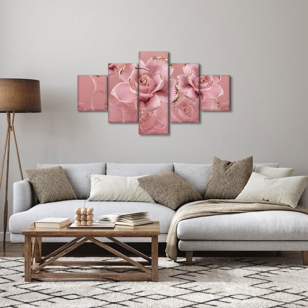 Obraz - Květinový dekor (125x70 cm)