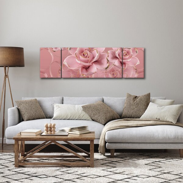 Obraz - Květinový dekor (170x50 cm)