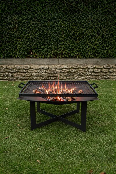 IQ Garden Čtvercové ohniště s roštem a víkem - 70 cm IGNIRA 327261