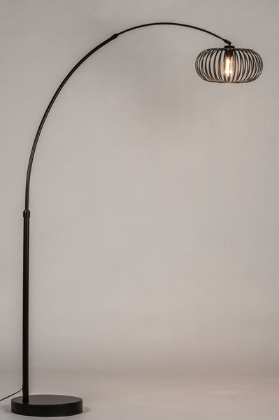 Stojací oblouková lampa Mayor Nero Opinion (LMD)