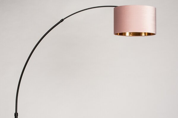 Stojací oblouková lampa Felt Pink and Cooper (LMD)