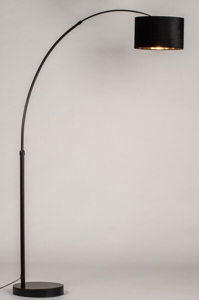 Stojací oblouková lampa Felt Black and Gold (LMD)