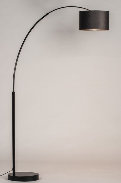 Stojací oblouková lampa Felt Black and Silver (LMD)