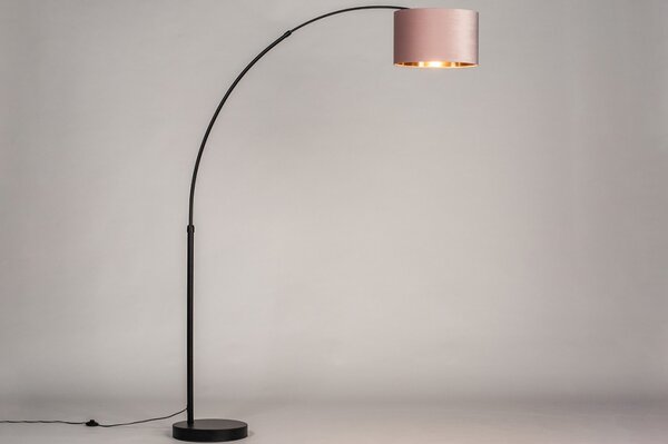 Stojací oblouková lampa Felt Pink and Cooper (LMD)