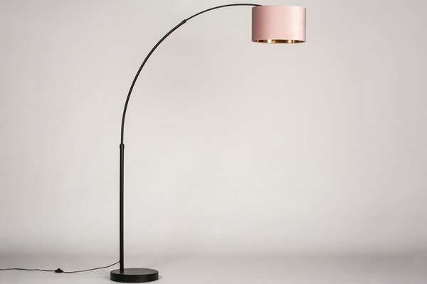 Stojací oblouková lampa Felt Pink and Cooper (LMD)