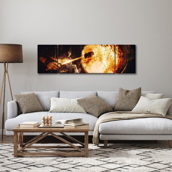 Obraz - Šamanská buben (170x50 cm)